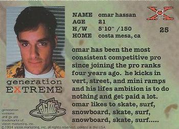 1994 Vision Generation Extreme #25 Omar Hassan Back